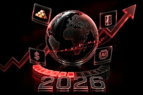 2026 mid-year market outlook showing AI growth, liquidity pressure and global market trends