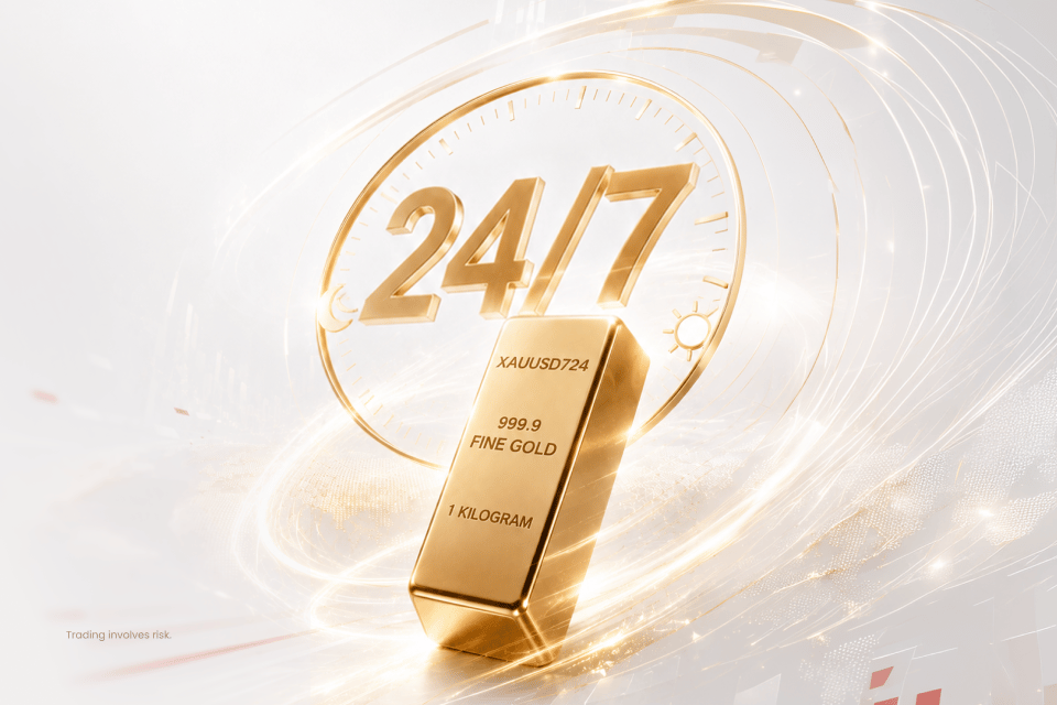 XAUUSD 24/7 gold trading on D Prime with continuous market access