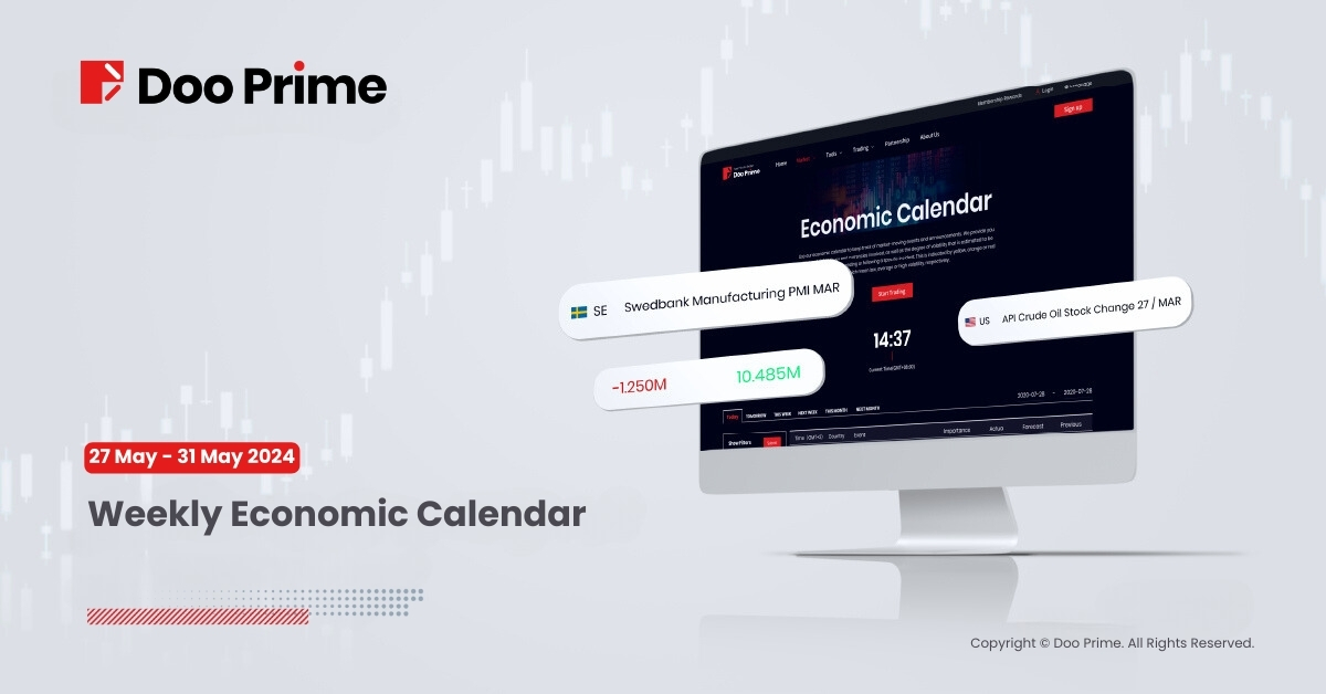 Weekly Economic Calendar from 27th May 2024 to 31st May 2024