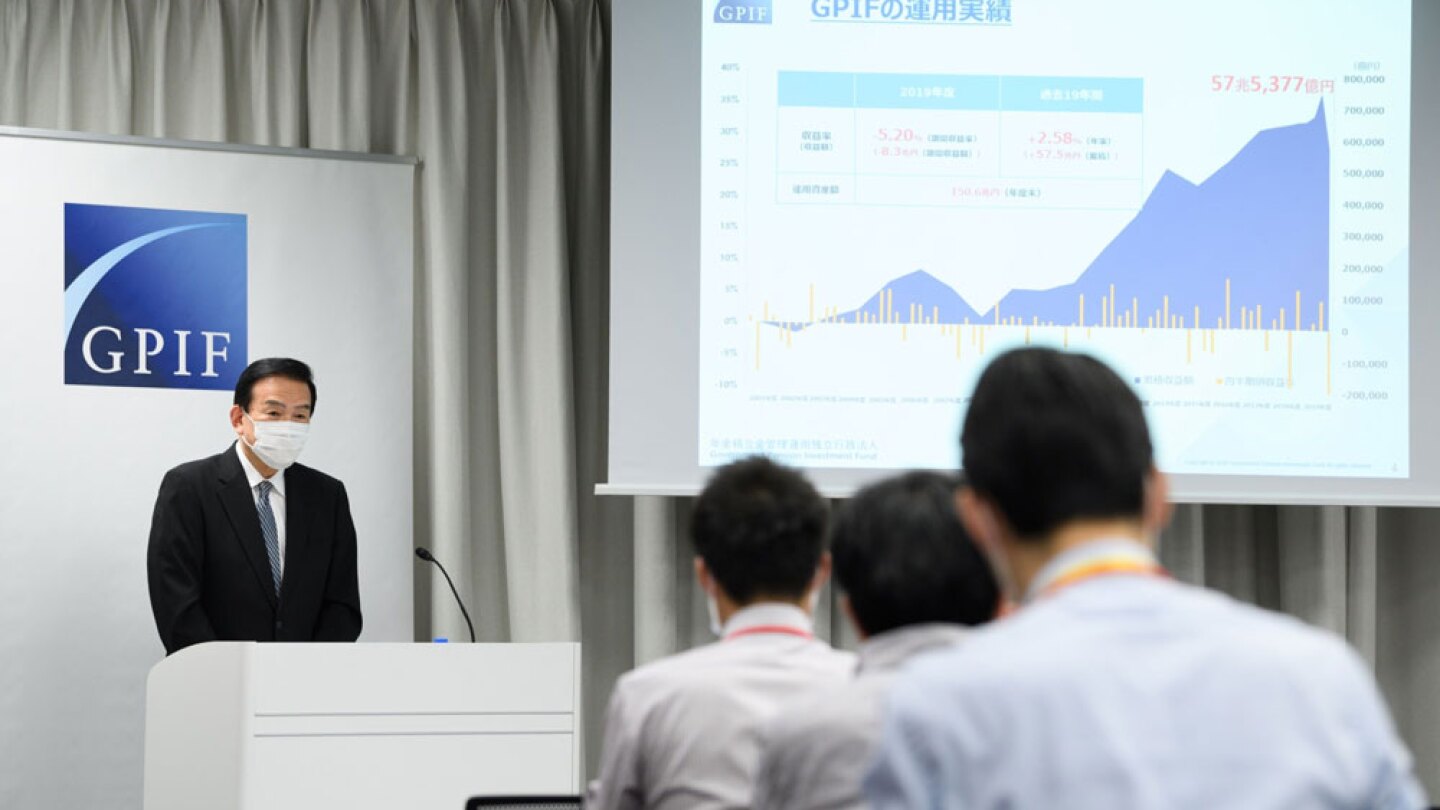 GPIF President Masataka Miyazono emphasizes that the fund's investment strategy does not aim to capitalize on the weak yen for increased returns.
Image Source: Bloomberg