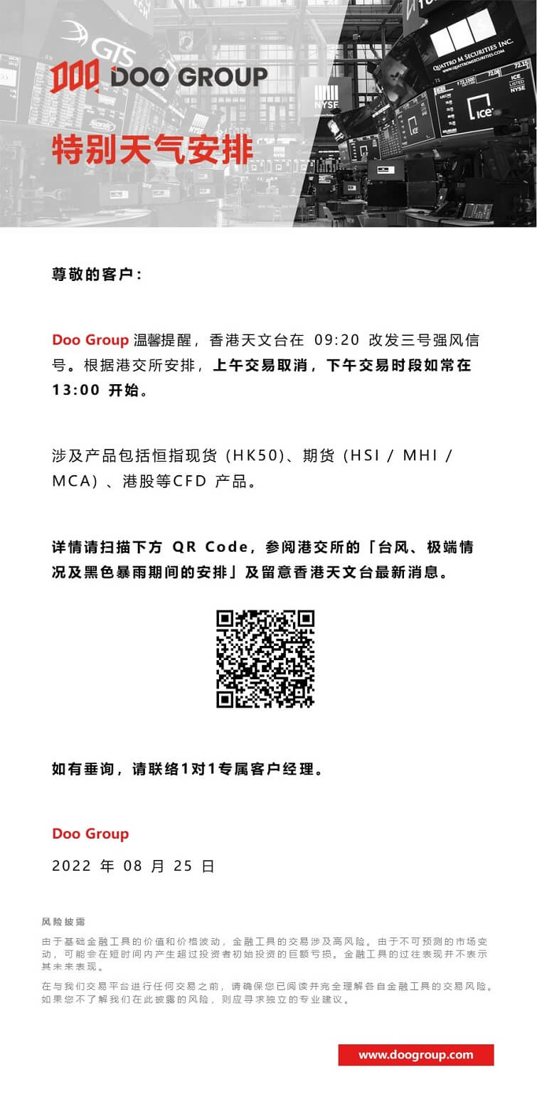 Doo Prime 特別天气安排